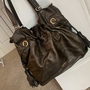 COLE HAAN Gorgeous Bronze Leather Bag